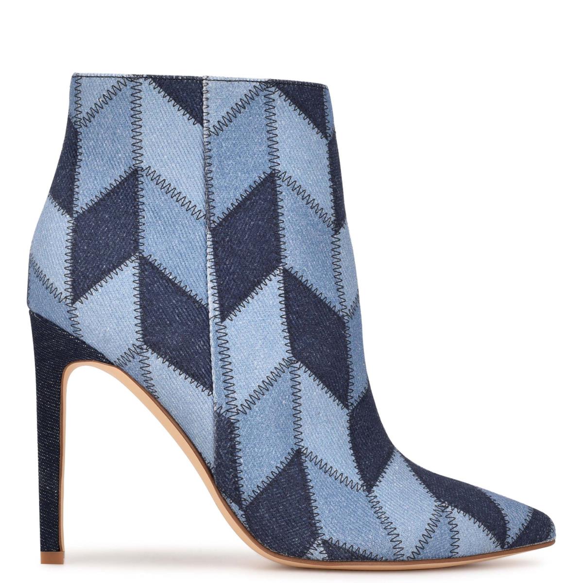 Nine West Tennon Mekko Bootie Naisten Saappaat Sininen | 9875PQFWY