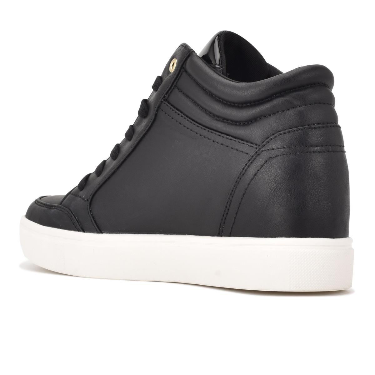 Nine West Tons High Top Hidden Wedge Sneakers Naisten Tennarit Mustat | 2530AWMNE