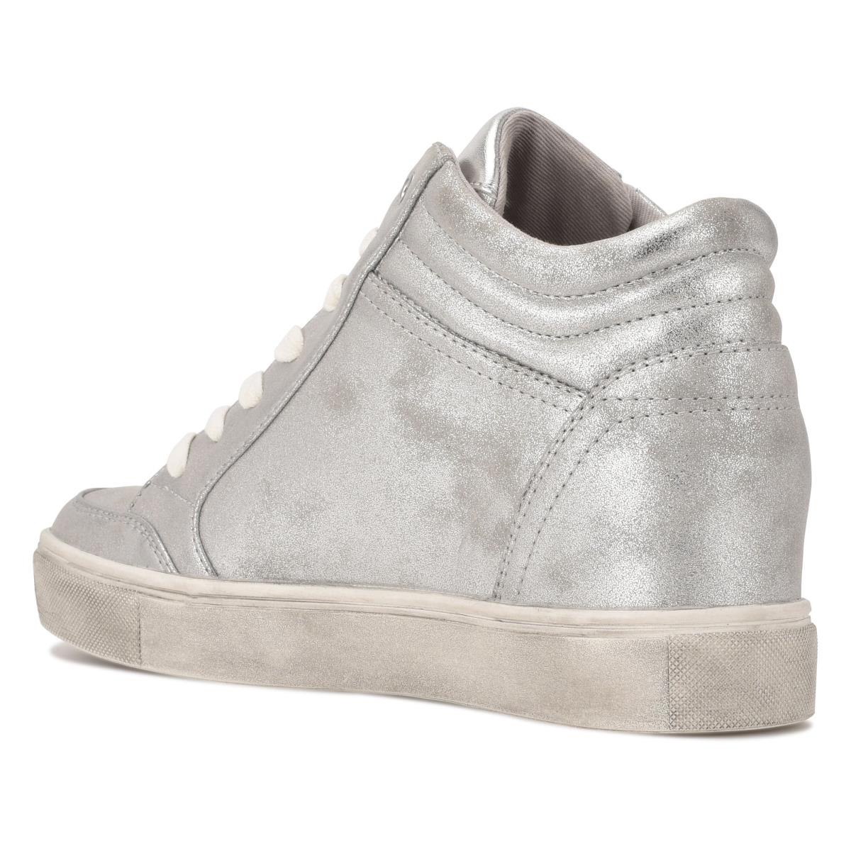 Nine West Tons High Top Hidden Wedge Sneakers Naisten Tennarit Hopea | 8413SPODT