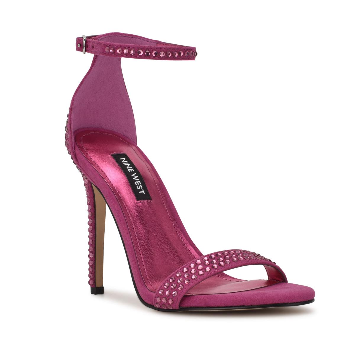 Nine West Toria Ankle Naisten Ranneke Sandaalit Tummanpinkki | 6937ULMCF