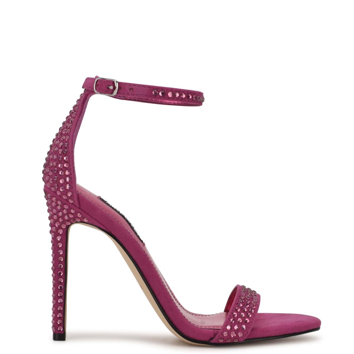 Nine West Toria Ankle Naisten Ranneke Sandaalit Tummanpinkki | 6937ULMCF