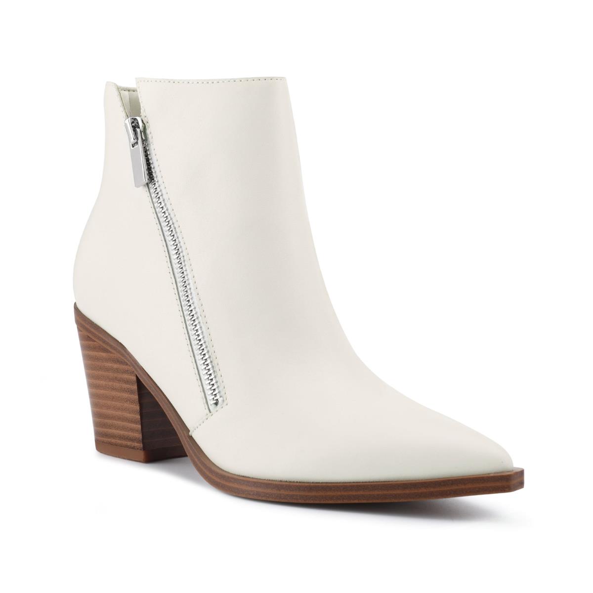 Nine West Wearit Block Heel Naisten Saappaat Valkoinen | 6298HSZIO