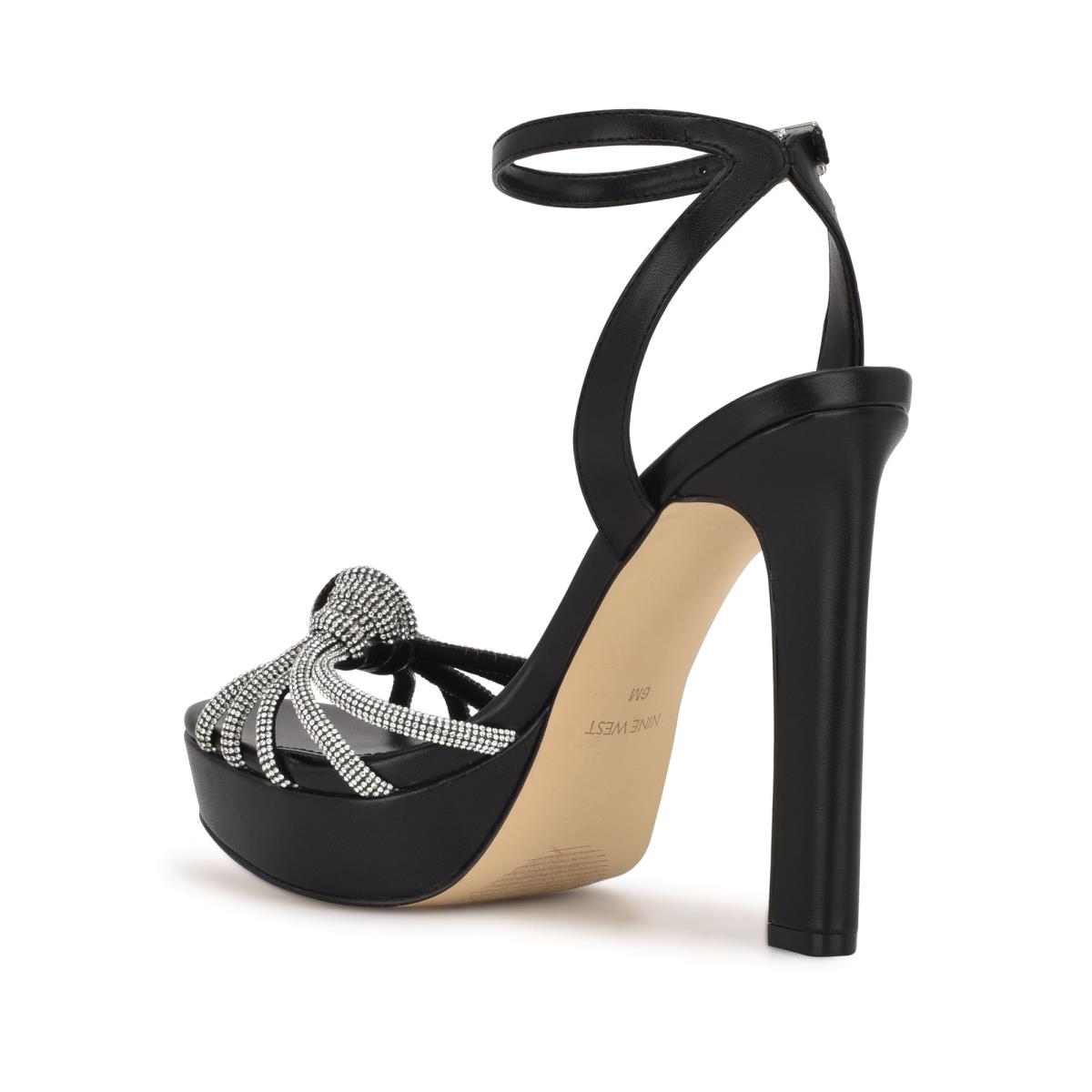 Nine West Wowzz Platform Naisten Juhlasandaalit Mustat | 0382VKQWN