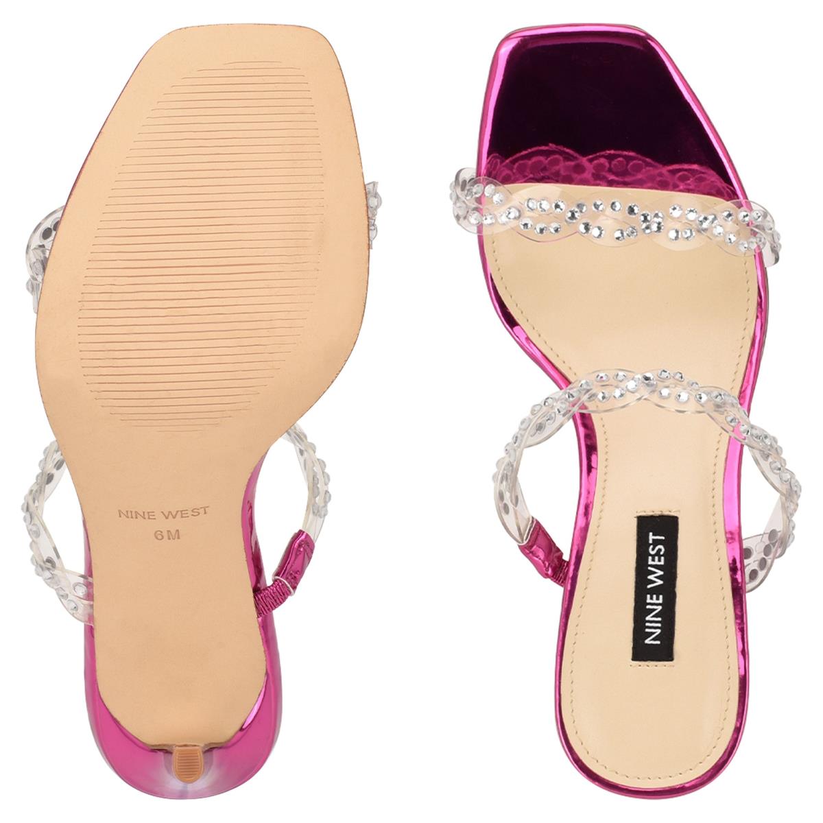 Nine West Ziggle Korko Naisten Slide Sandaalit Pinkki | 9235BSLHI