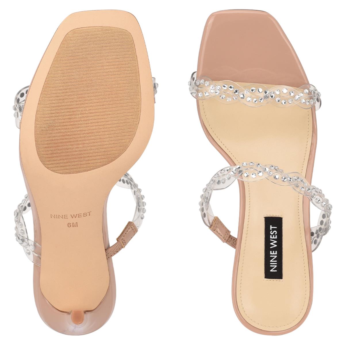 Nine West Ziggle Korko Naisten Slide Sandaalit Skin Color | 9381TWVMU