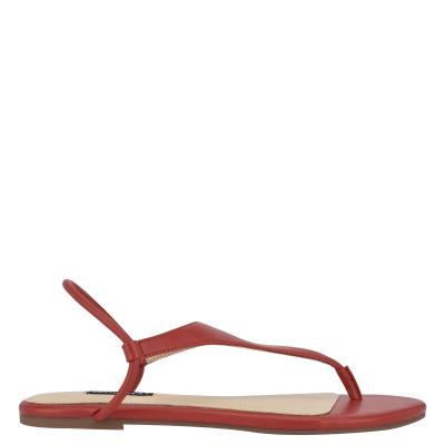 Nine West Braydin Stretch Naisten Matalat Sandaalit Punainen | 9764VTYMI