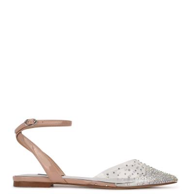 Nine West Briya Pointy Varvas Naisten Ballerinat Beige | 7951WESUP