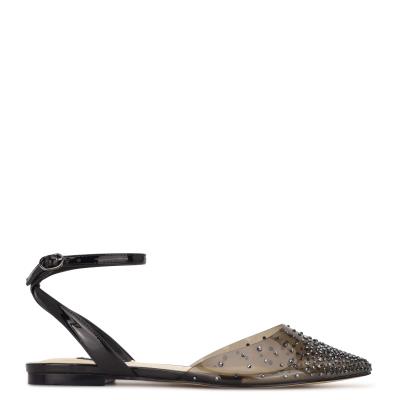 Nine West Briya Pointy Varvas Naisten Ballerinat Mustat | 9375HWSCI