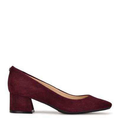 Nine West Cloe 9x9 Block Heel Naisten Avokkaat Claret | 9162FDTLV