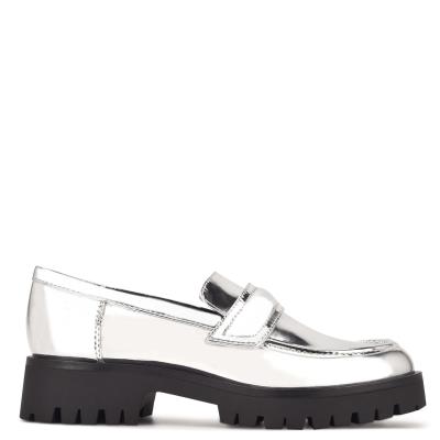 Nine West Garren Lug Sole Naisten Loaferit Hopea | 0342ENXRC