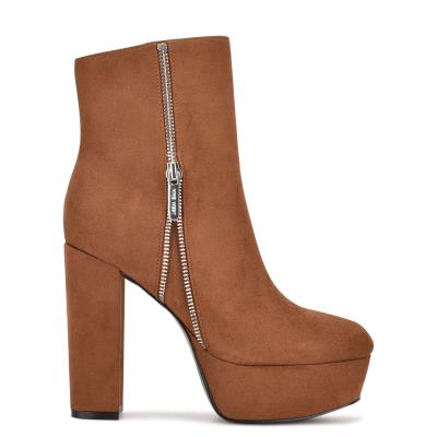 Nine West Kerri Platform Naisten Saappaat Ruskea | 5069VBGXM