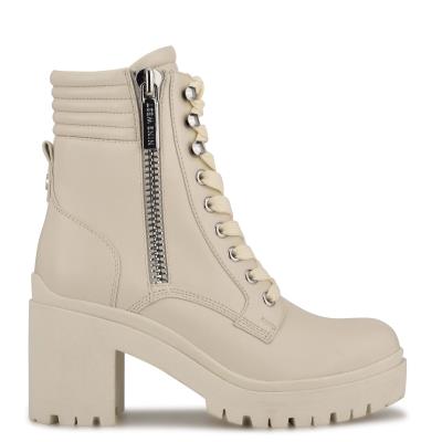 Nine West Quiz Korko Naisten Saappaat Beige | 3725QYZFO