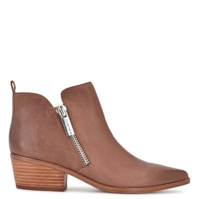 Nine West Single Pointy Varvas Naisten Saappaat Ruskea | 0189SFZMO