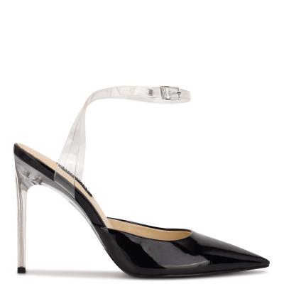 Nine West Sparkea Ankle Strap Naisten Avokkaat Mustat | 2490CJUHM