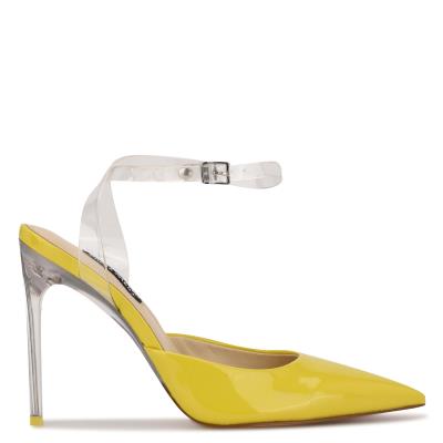 Nine West Sparkea Ankle Strap Naisten Avokkaat Keltainen | 8063GKCBV