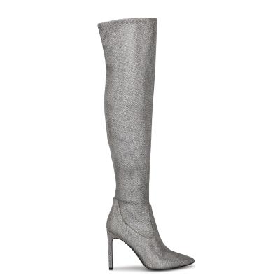 Nine West Tacy Over The Knee Naisten Saappaat Sininen Harmaat | 3186XUTZV