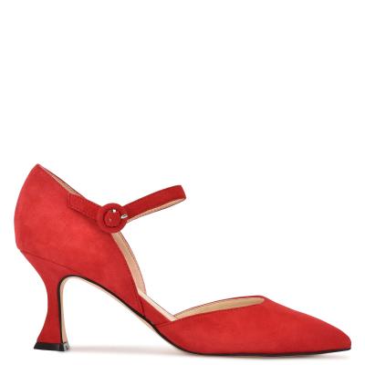 Nine West Wanah Pointy Varvas Naisten Avokkaat Punainen | 5093FZLWB